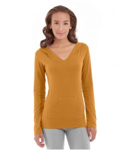 Eos V-Neck Hoodie-S-Orange